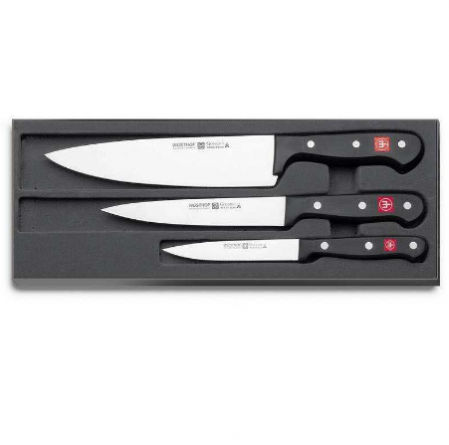Pack Wüsthof 3 cuchillos Gourmet: Chef + Fiambre + Pelador