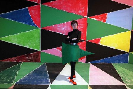 Agatha Ruiz de la Prada en 1997, en la feria ARCO