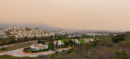 Calima en la Costa del Sol.