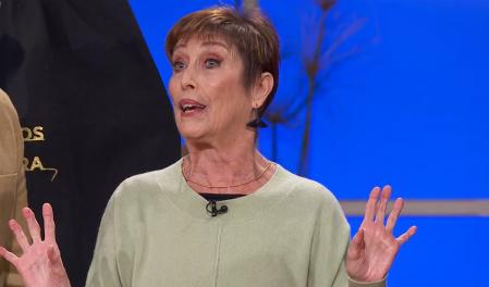Verónica Forqué acudió como invitada de 'Maestros de la costura' para apoyar a los aprendices en la prueba de eliminación