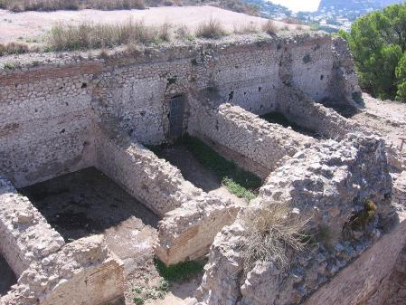 Ruinas de Villa Jovis, residencia de Tiberio en Capri.