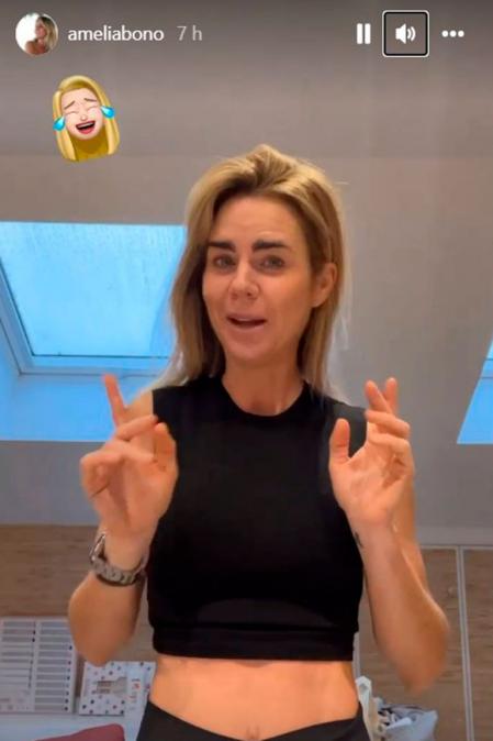 Amelia Bono desmiente en un directo en Instagram que esté embarazada
