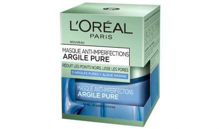 L’Oréal Paris mascarilla antimperfecciones para el rostro con 3 arcillas puras y algas