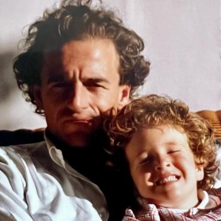 Lequio y su hijo Aless