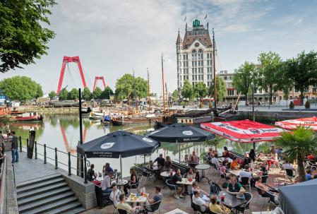 Oude Haven, el puerto más antiguo del centro de Róterdam, se ha convertido en una zona