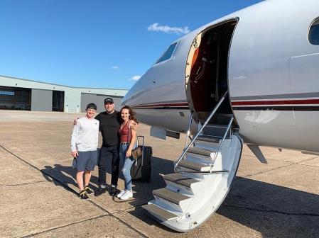 John Travolta y sus hijos