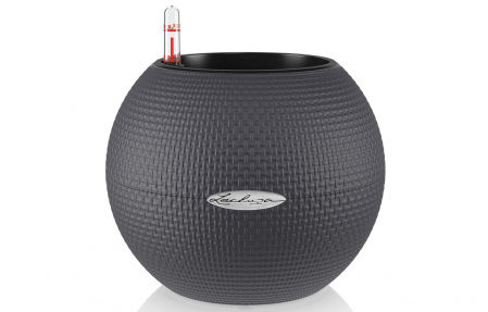 Lechuza, maceta redonda