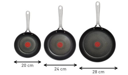 Tefal Jamie Oliver - Juego 3 Sartenes
