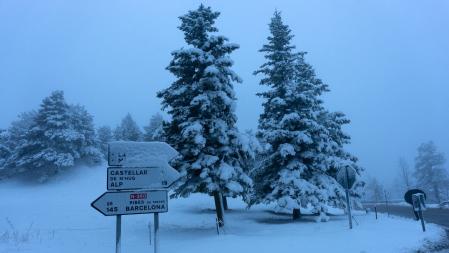 Nevada invernal de primavera en la Collada de Toses.