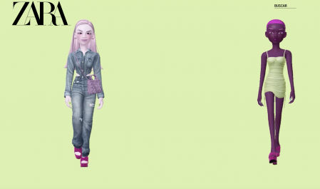 Avatares de la metacolección Lime Glam de Zara