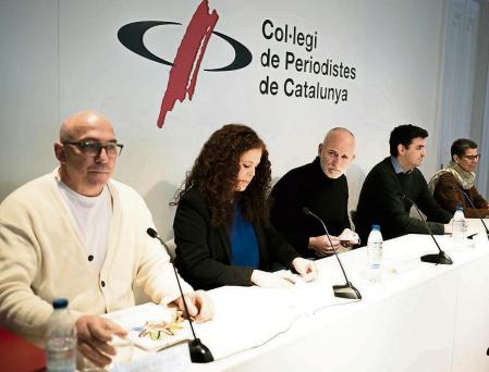 Rueda de prensa de la Comisión de la Verdad sobre los abusos de menores en la Iglesia Católica, intervienen Alejandro Palomas y Miguel Hurtado, víctimas de abusos, en Barcelona, Jueves 31 de Marzo de 2022. Joan Mateu Parra/Shooting