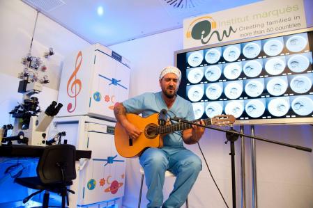 Antonio Orozco, en un momento insólito y trascendente de su carrera.