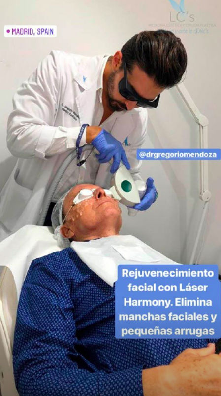 El diestro se ha sometido a diversos tratamientos estéticos no quirúrgicos.