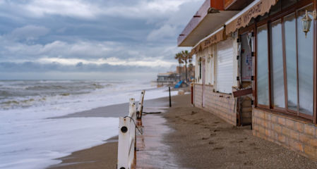 Daños por el temporal en Fuengirola.
