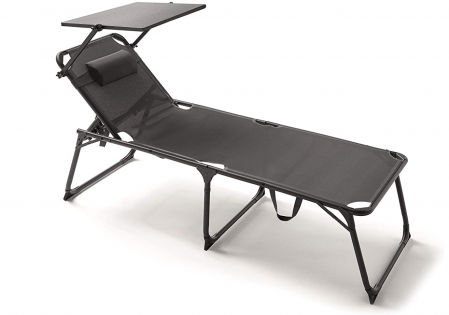 Tumbona multiposición con parasol KG Kitgarden