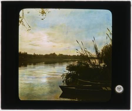 Puesta de sol en el Río Llobregat 
Adolf Mas, ca. 1911