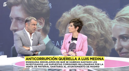 Momento en que Jorge Javier Vázquez se enfada por la supuesta estafa cometida por Luis Medina