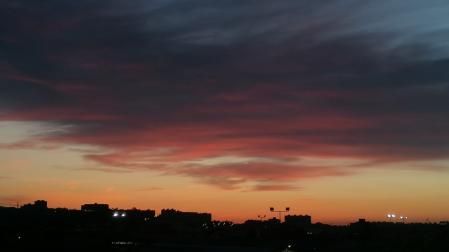Atardecer en Barcelona captado desde Sant Andreu.