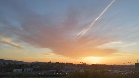 Atardecer en Barcelona captado desde Sant Andreu.
