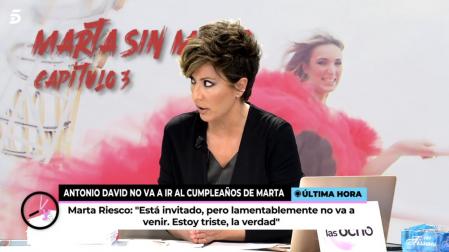 Sonsoles ha tenido que pedir calma en el plató