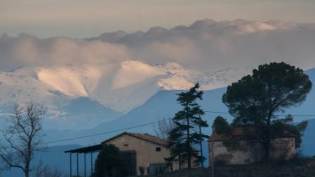 Nieve primaveral en el Pirineo.