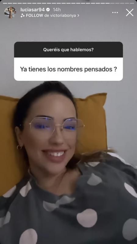 Lucía contó a sus seguidores algunos detalles de su embarazo