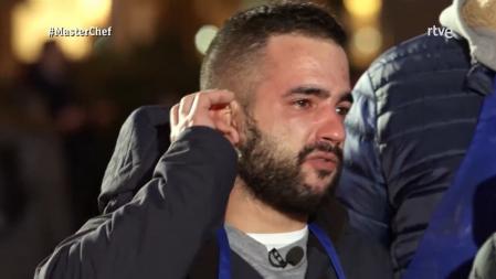 'Masterchef 10': Las lágrimas de Jokin tras ser nombrado el mejor aspirante de la prueba de exteriores