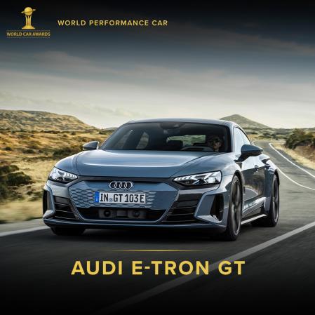 Audi e-tron GT, elegido Mejor Coche de Altas Prestaciones del Mundo 2022
