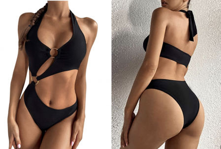 Moda baño 2022. Tendencia asimetría.