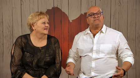 Fina y Roger en 'First Dates'