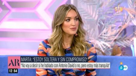 Marta Riesco, soltera y sin compromiso en 'El programa de AR'