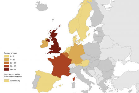 Los países afectados por el brote de salmonela vinculado al chocolate Kinder