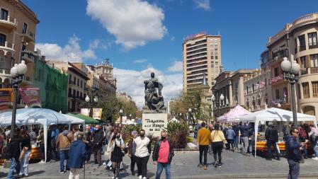 Sant Jordi soleado en Tarragona.
