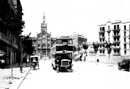 Imagen de época de la Avenida Gaudí.