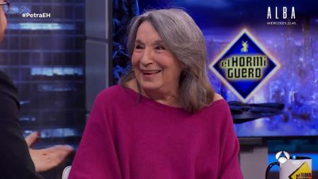 Petra Martínez se desdobló en la noche del lunes protagonizando 'La que se avecina' y 'El Hormiguero'