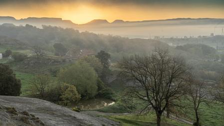 Amanecer en Manlleu.