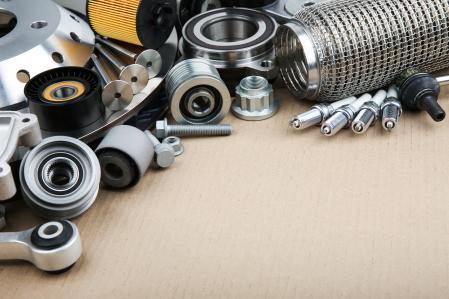 Piezas de repuesto de un vehículo