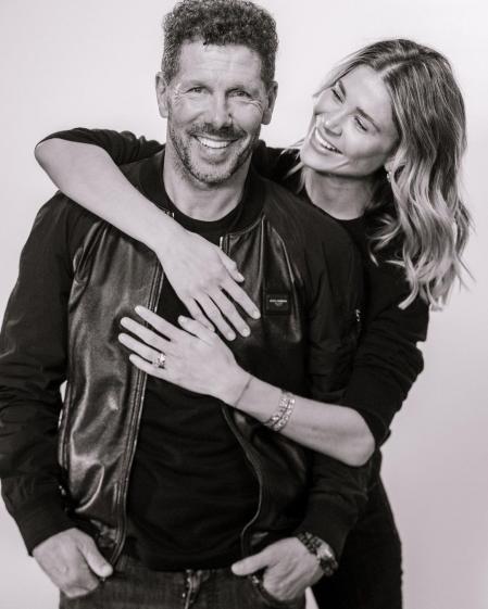 Carla Pereyra y Diego Simeone