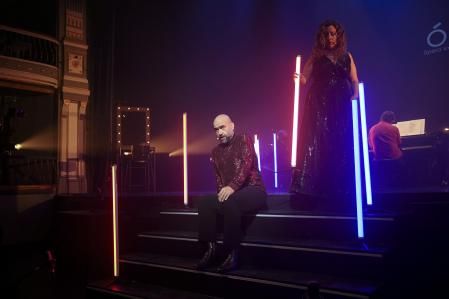 Xavier Sabata y Berna Perles en una de sus actuaciones durante la gala de los Ópera XXI