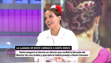 Gloria Camila opinó sobre la presunta llamada de su hermana a Marta Riesco.