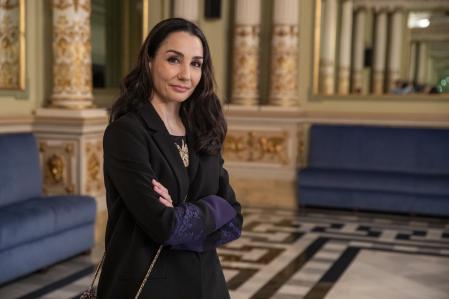 Tamara Rojo posó para la prensa en el Saló dels Miralls del Liceu