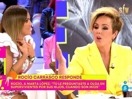Pelea entre Marta López y Rocío Carrasco en 'Sálvame'