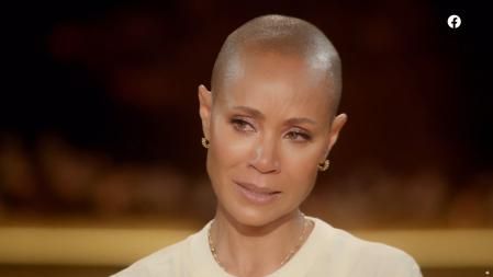 Jada Pinkett no pudo evitar la emoción.