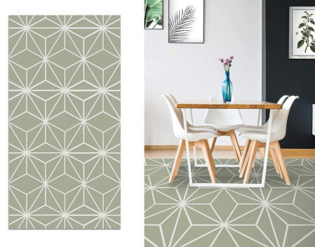 Panorama, alfombra geométrica de estilo escandinavo