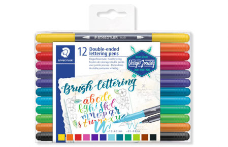 Rotuladores para lettering de doble punta