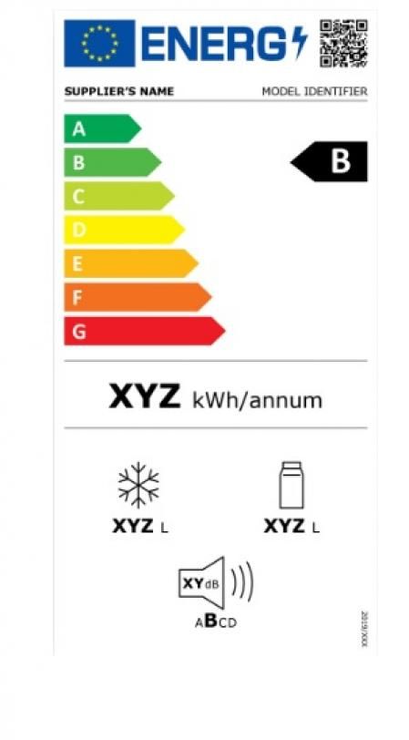 Etiqueta energética de un frigorífico