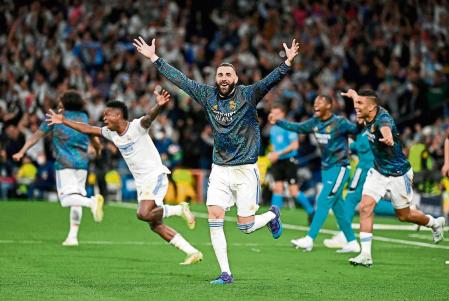 Benzema celebra el pase a la final&nbsp;