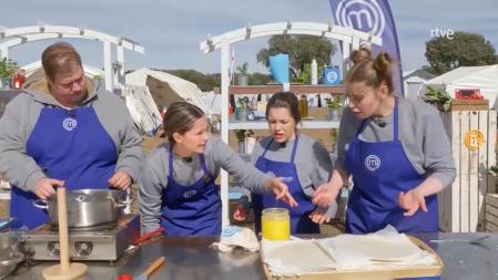 'Masterchef 10': Tensión en la prueba de exteriores entre Claudia, Verónica y Paula