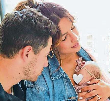 Priyanka Chopra y Nick Jonas presentan a su hija tras pasar 100 días en la UCI