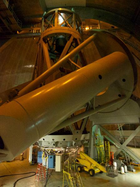 Telescopio en el observatorio Palomar, en San Diego, EE. UU.